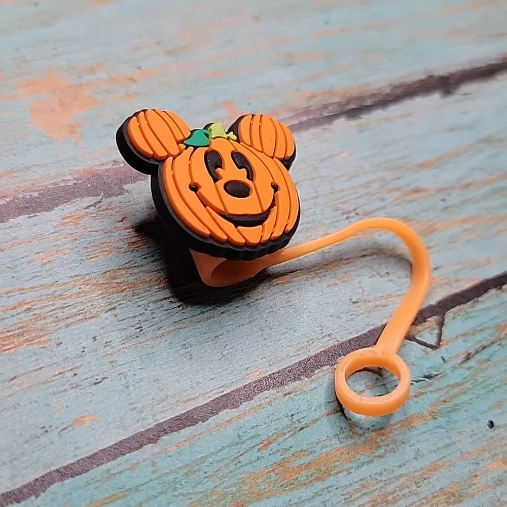 Mickey Mouse Pumpkin Straw Topper - Picture 4 of 5